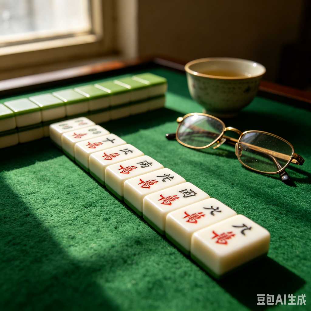 traditional oriental mahjong tiles
