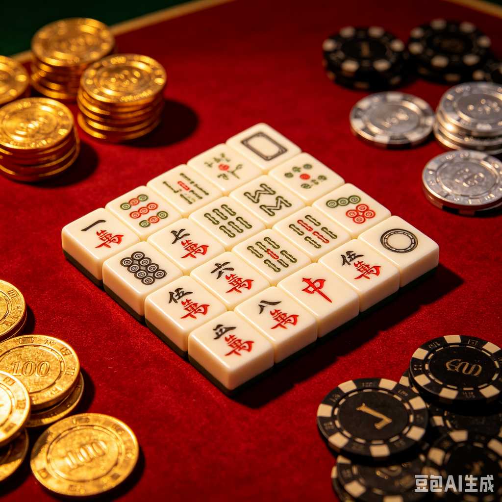 saturated color mahjong set print